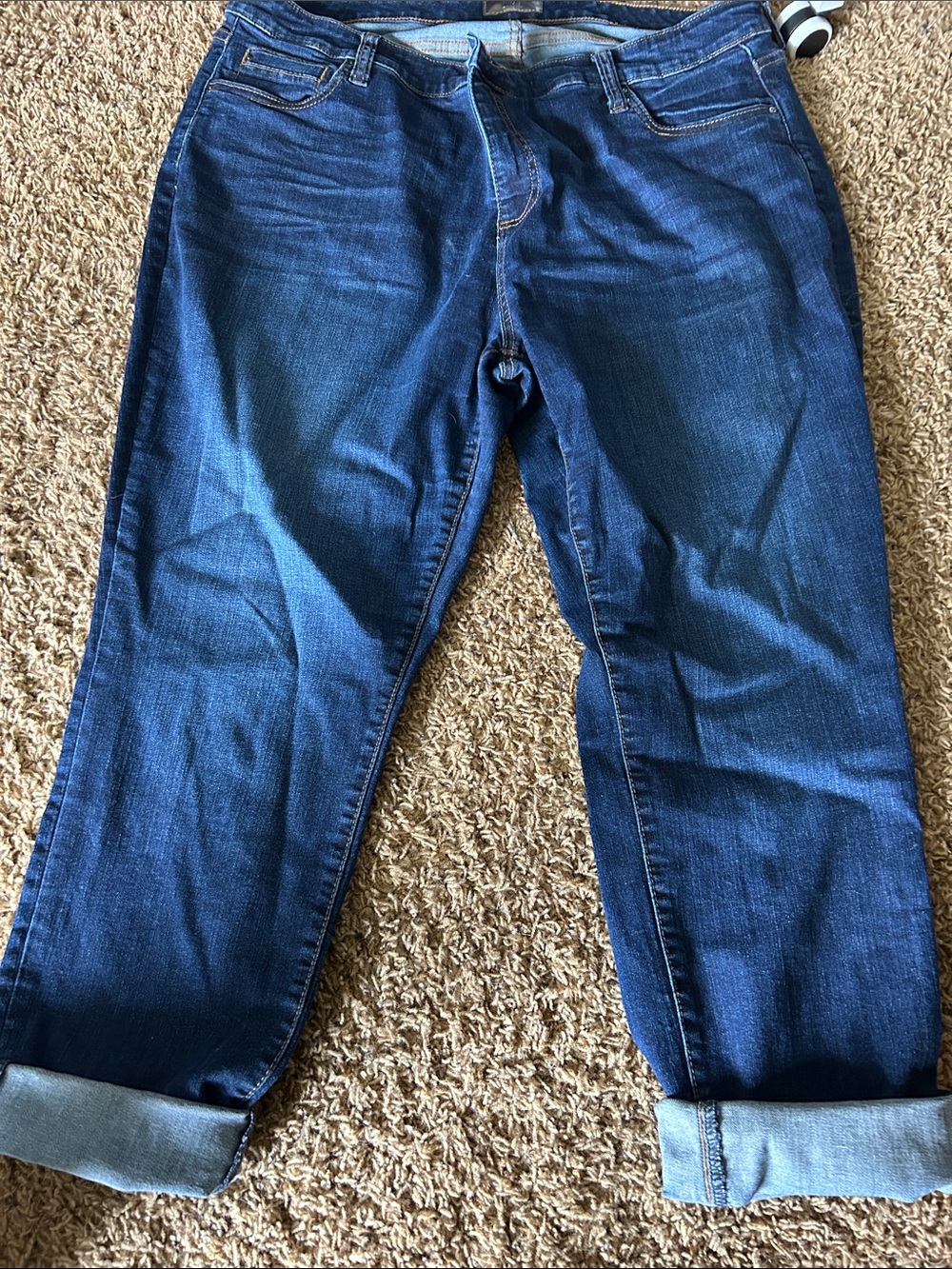 Kut from the Kloth Navy Blue Relaxed Fit Women's Jeans